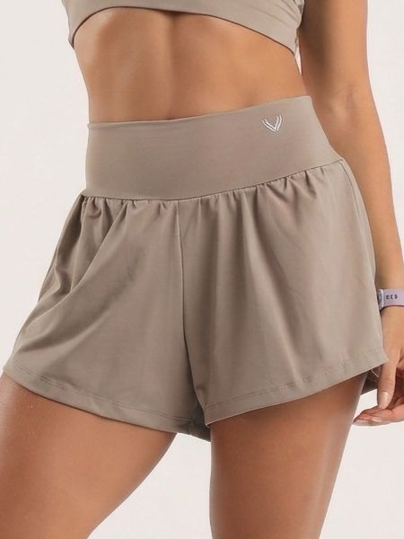 Short duplo fitness na poliamida - Manu