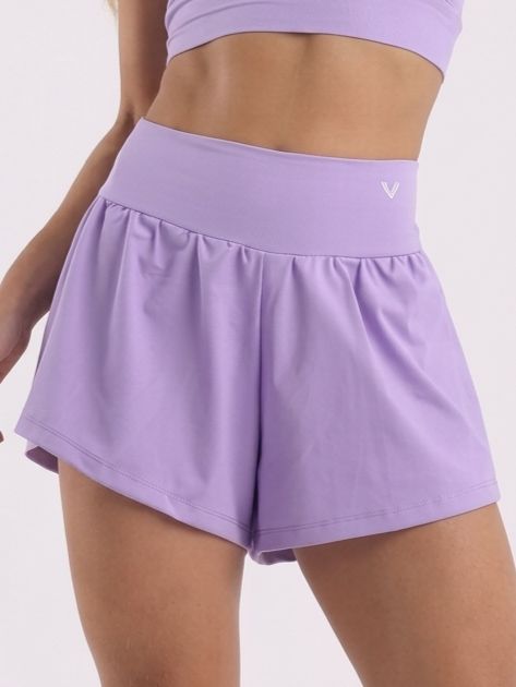 Short duplo fitness na poliamida - Manu