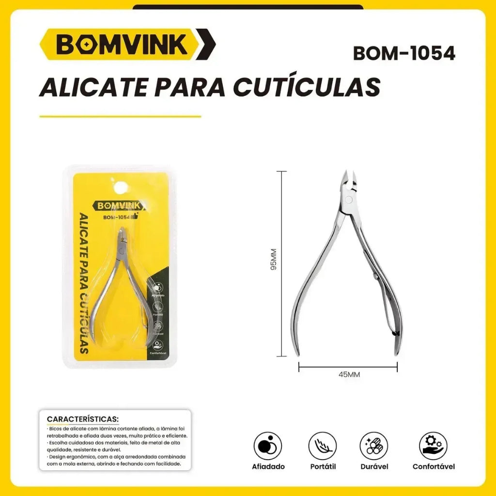 Alicate Desencravador de Unhas em Aço Inox | Precisão, Conforto e Segurança