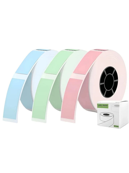 ️ Rolos de Papel Etiqueta Colorida para Impressora Térmica Portátil