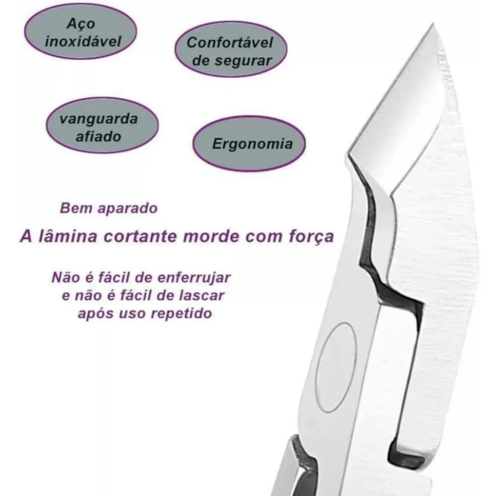 Alicate Desencravador de Unhas em Aço Inox | Precisão, Conforto e Segurança